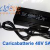 caricabatterie cover metallo nero moto elettrica 48V