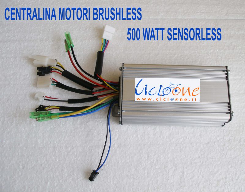 centralina 500 watt motori brushless sensorless