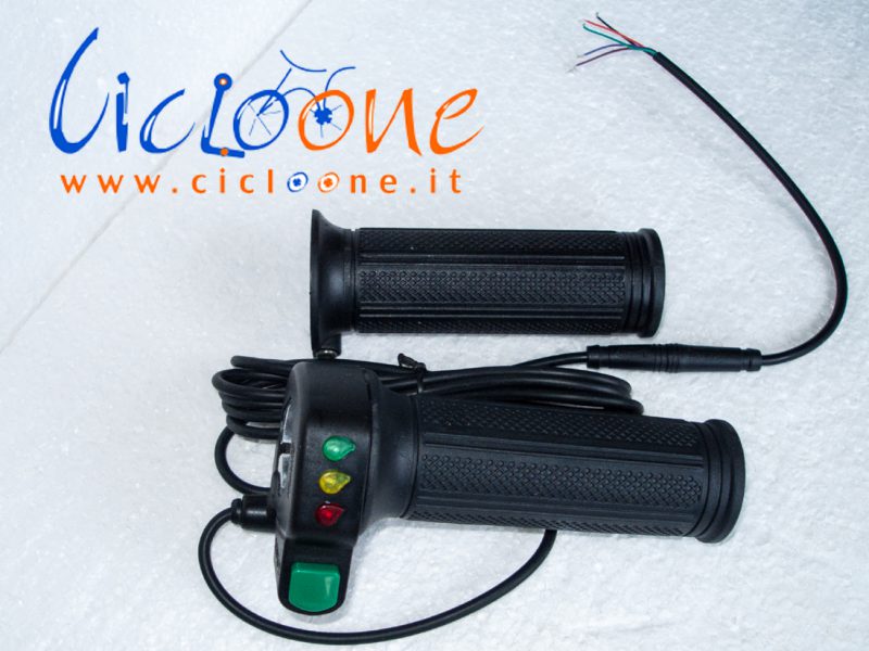 acceleratore tre led con pulsante