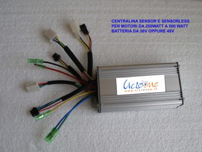 centralina 500 watt sensore e sensorless