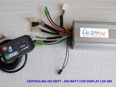 centralina 500 watt e display led 890