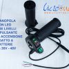 manopola acceleratore con led e pulsante accensione