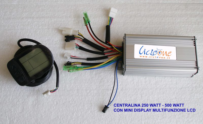 mini display lcd con centralina 500 watt