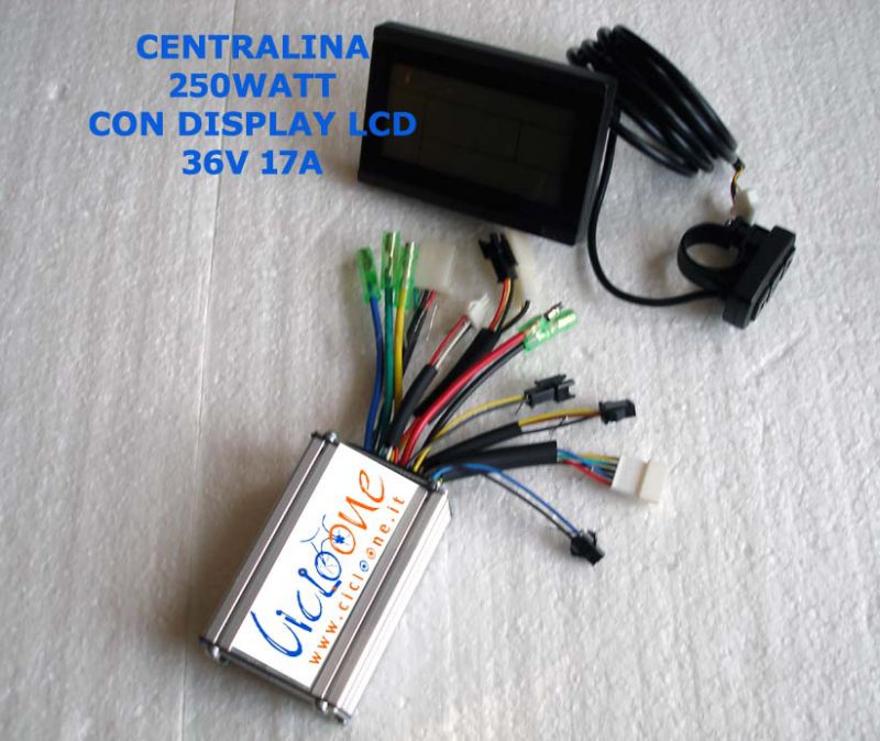 centralina con display 36V 17A 250w