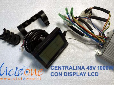 centralina 48V 1000W con display lcd nero