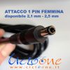 caricabatteria attacco 1 pin femmina