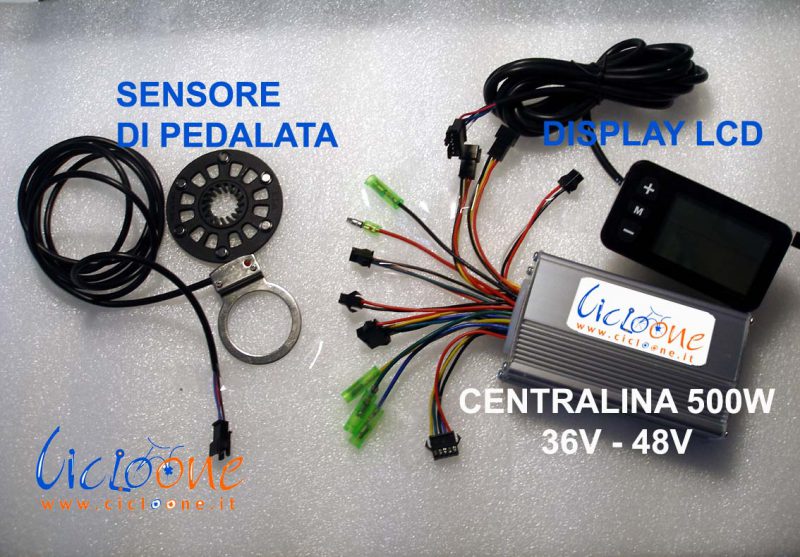 controller centralina sensore pedalata display