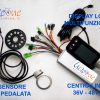 display lcd sensore pedalata centralina kit bici