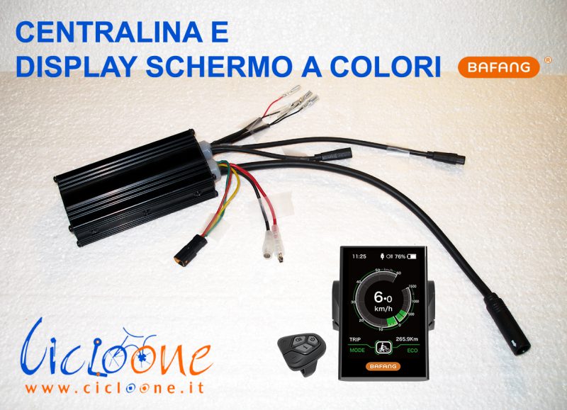 centralina 500w bafang display colori