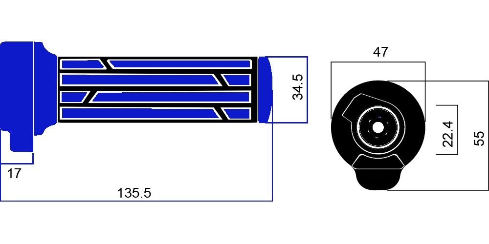 Baverta Acceleratore Monopattino Elettrico Accessori Controllo Acceleratore  Connettore Thumb Throttle E-Bike Acceleratore Destro/Sinistra Staffa per