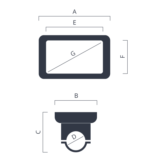 dimensione display bafang DP-07