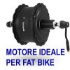 Fatbike motore posteriore nero Bafang