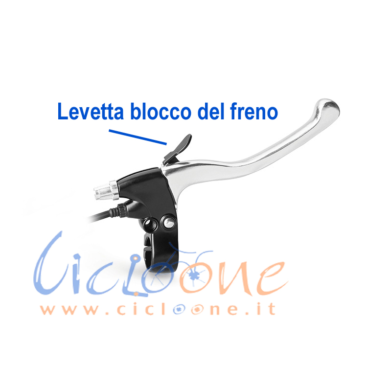 leve freno alluminio con blocco meccanico