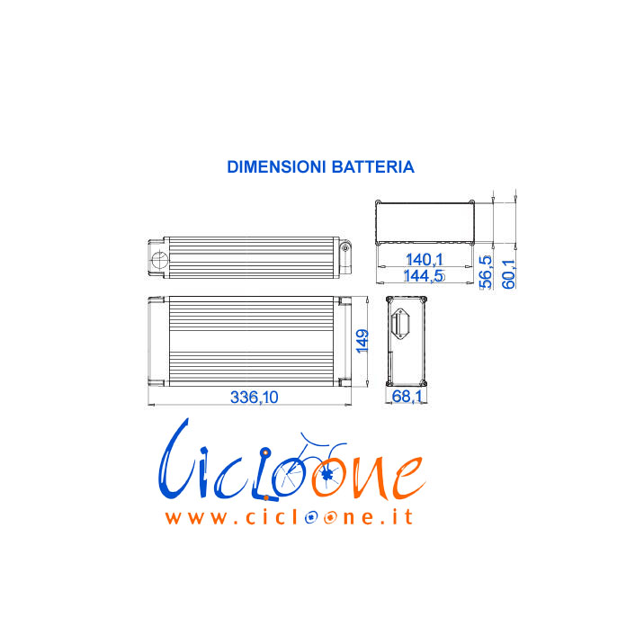 dimensioni batteria