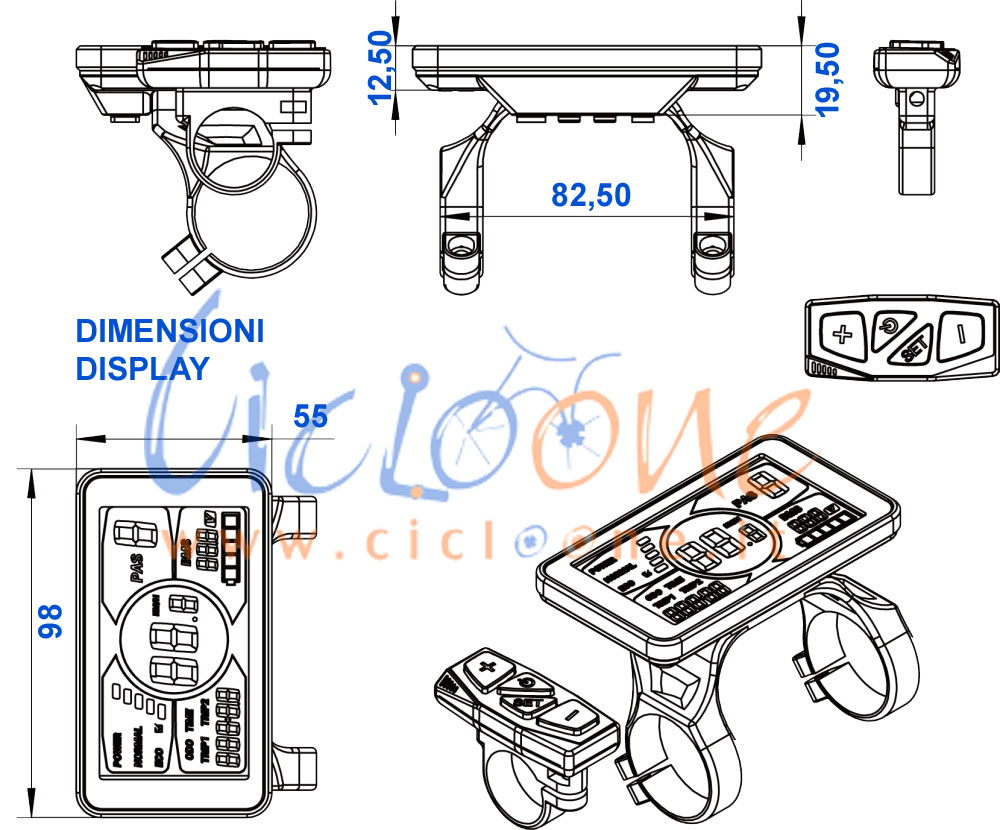 display lcd disegno tecnico