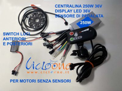 CENTRALINA 36v 250W KIT MOTORE RIPARAZIONE