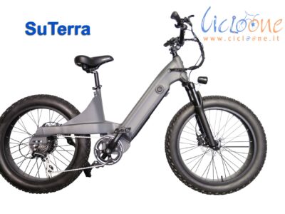 Fatbike ruota telaio grigio 500W 48V