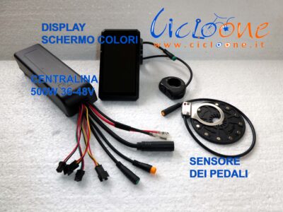 centralina 500w e display schermo a colori