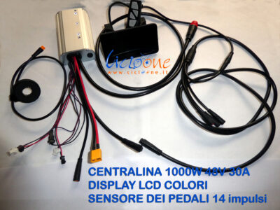 centralina 1000w display cavi sensore pedali