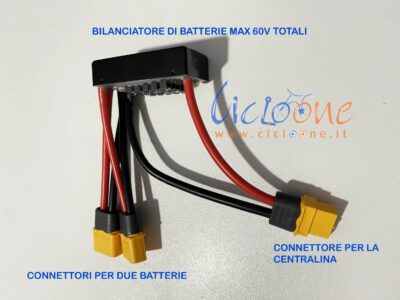 BILANCIATORE PER DOPPIA BATTERIA LITIO BICI ELETTRICHE